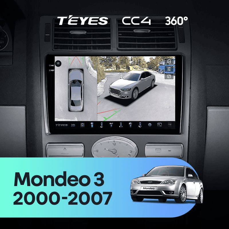 Штатная магнитола Teyes CC4 360 8/128 Ford Mondeo 3 (2000-2007) F2