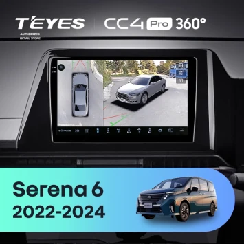 Штатная магнитола Teyes CC4 Pro 360 12/256 Nissan Serena 6 C28 (2022-2024)