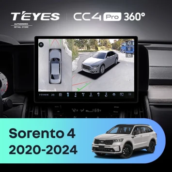 Штатная магнитола Teyes CC4 Pro 360 8/128 Kia Sorento 4 MQ4 (2020-2024) (13")
