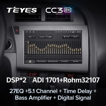 Штатная магнитола Teyes CC3 2K 360 6/128 Audi RS6 2 (2007-2012)