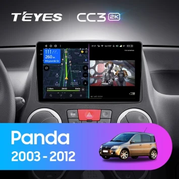 Штатная магнитола Teyes CC3 2K 6/128 Fiat Panda 2 (2003-2012)