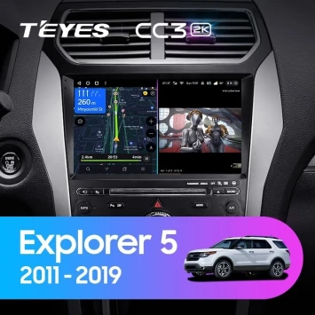 Штатная магнитола Teyes CC3 2K 4/32 Ford Explorer 5 (2011-2019) Тип-A