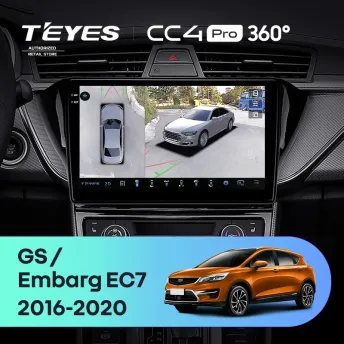 Штатная магнитола Teyes CC4 Pro 360 8/128 Geely GS (2016-2020) F2
