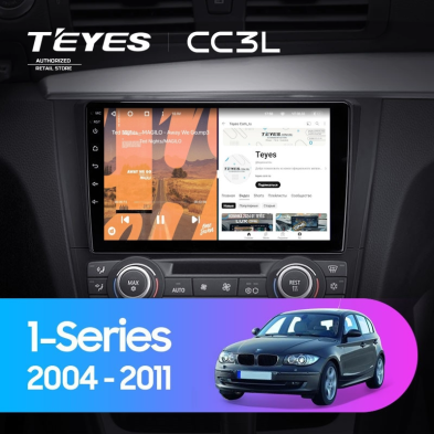 Штатная магнитола Teyes CC3L 4/32 BMW 1 серия E88 E82 E81 E87 (2004-2011) F1