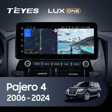 Штатная магнитола Teyes LUX ONE 4/32 Mitsubishi Pajero 4 V80 V90 (2006-2024) Тип-C