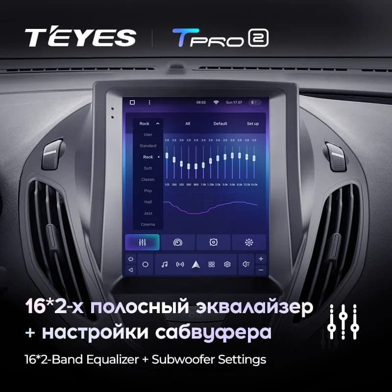 Штатная магнитола Tesla style Teyes TPRO 2 6/128 Ford Ranger 3 (2011-2015)