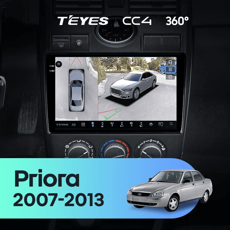 Штатная магнитола Teyes CC4 360 6/64 Lada Priora 1 (2007-2013) F1