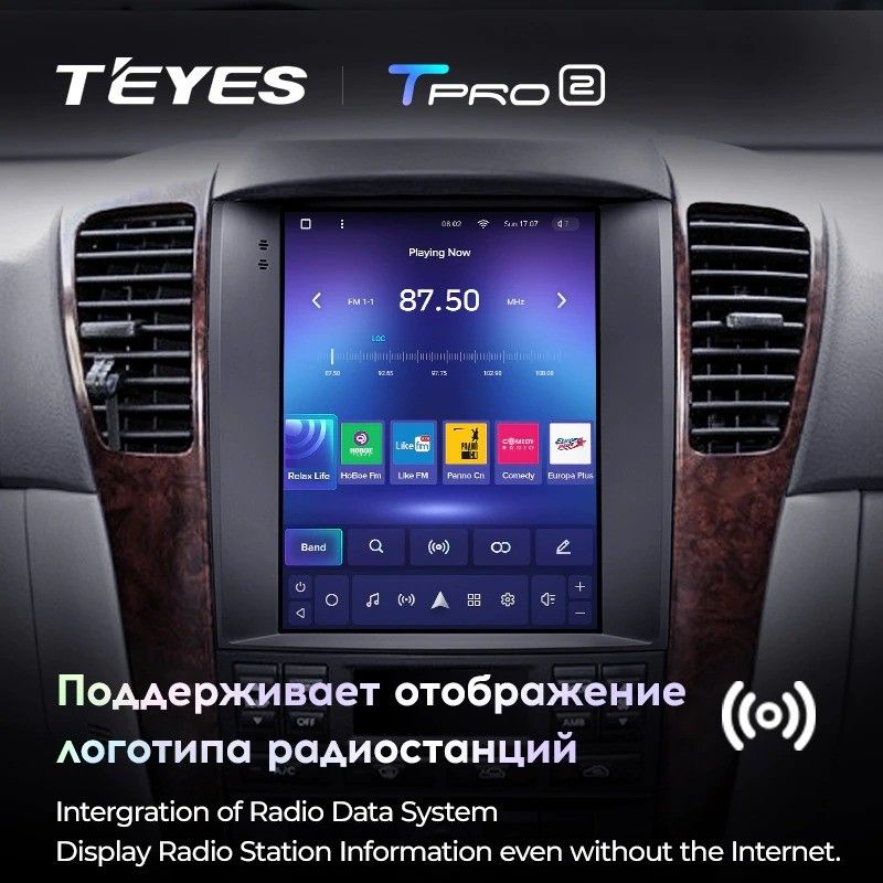 Штатная магнитола Tesla style Teyes TPRO 2 4/32 Kia Sorento BL (2002-2006)