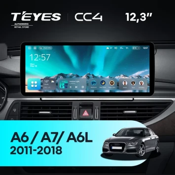 Штатная магнитола Teyes CC4 12.3" 6/64 Audi A7 4G (HN+R System) (2011-2014)