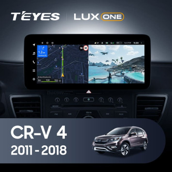 Штатная магнитола Teyes LUX ONE 4/64 Honda CR-V 4 RM RE (2011-2018) Тип-C