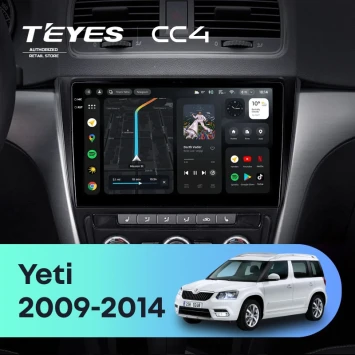 Штатная магнитола Teyes CC4 6/64 Skoda Yeti 5L (2009-2014) (10 inch Universal)