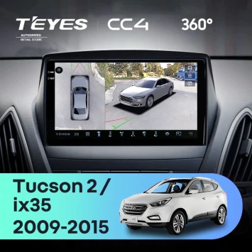 Штатная магнитола Teyes CC4 360 6/64 Hyundai ix35 (2009-2015) (Tucson 2) Тип-C