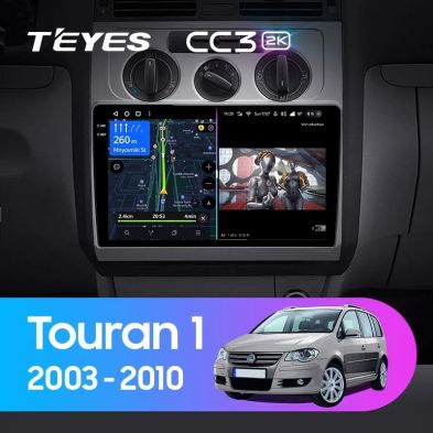 Штатная магнитола Teyes CC3 2K 6/128 Volkswagen Touran 1 (2003-2010)