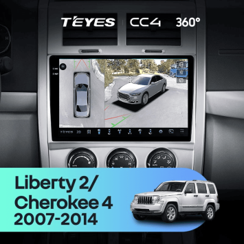 Штатная магнитола Teyes CC4 360 8/128 Jeep Liberty 2 KK (2007-2012)