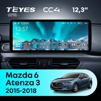 Штатная магнитола Teyes CC4 12.3" 6/64 Mazda 6 GJ GL (2015-2018) Тип-B