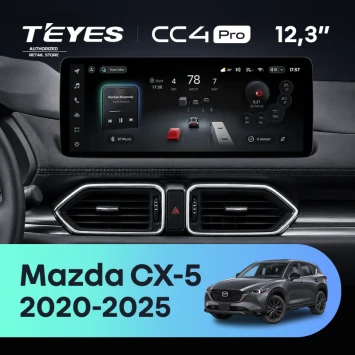 Штатная магнитола Teyes CC4 Pro 12.3" 12/256 Mazda CX-5 (2020-2025) (рынок США/Китай)