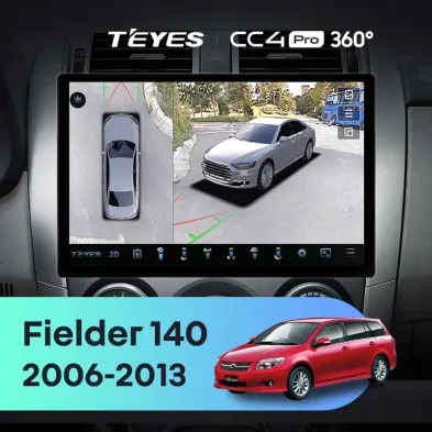 Штатная магнитола Teyes CC4 Pro 360 12/256 Toyota Corolla Fielder 140 (2006-2013) Тип-B (13")
