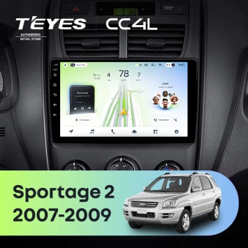 Штатная магнитола Teyes CC4L 6/64 с DTS Kia Sportage 2 (2007-2009)