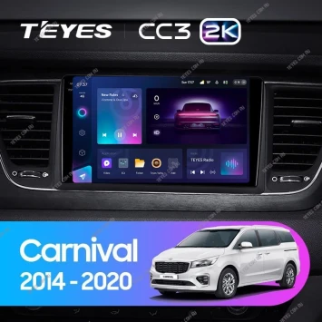 Штатная магнитола Teyes CC3 2K 4/32 Kia Carnival YP (2014-2021) F1 Тип-A