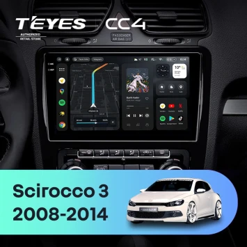 Штатная магнитола Teyes CC4 6/64 Volkswagen Scirocco (2008-2014) F2