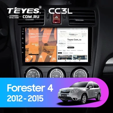 Штатная магнитола Teyes CC3L 4/64 Subaru Forester 4 SJ (2012-2015) Тип-B