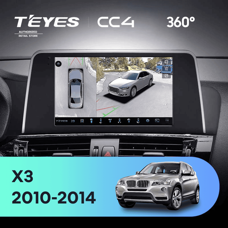 Штатная магнитола Teyes CC4 360 6/64 BMW X3 F25 CIC (2010-2014)
