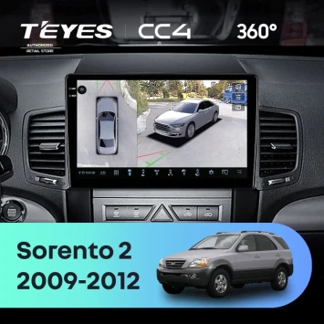 Штатная магнитола Teyes CC4 360 8/128 Kia Sorento 2 XM (2009-2012) Тип-A