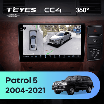Штатная магнитола Teyes CC4 360 8/128 Nissan Patrol V 5 Y61 (2004-2021) F3 Правый руль