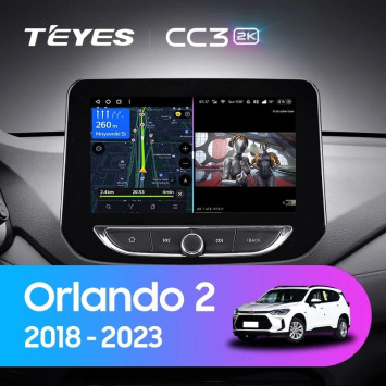 Штатная магнитола Teyes CC3 2K 4/32 Chevrolet Orlando 2 (2018-2023)
