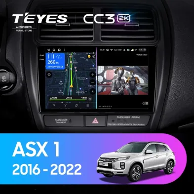 Штатная магнитола Teyes CC3 2K 360 6/128 Mitsubishi ASX (2016-2022) Тип-B