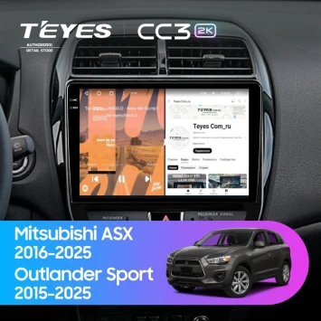 Штатная магнитола Teyes CC3 2K 6/128 Mitsubishi Outlander Sport (2015-2026) F2