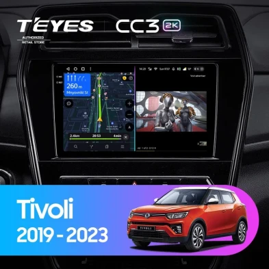 Штатная магнитола Teyes CC3 2K 4/64 SsangYong Tivoli (2019-2023)