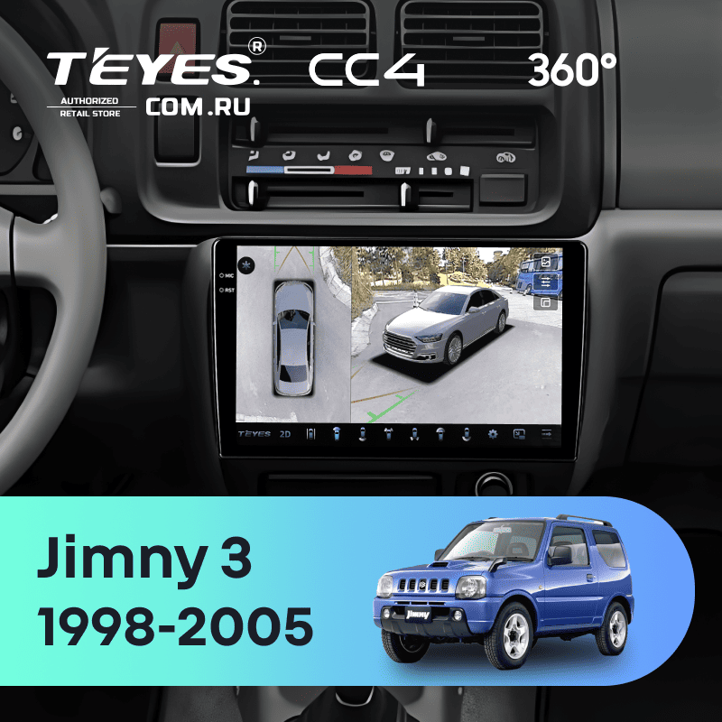 Штатная магнитола Teyes CC4 360 6/64 Suzuki Jimny 3 (1998-2005)