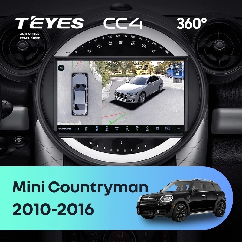 Штатная магнитола Teyes CC4 360 8/128 Mini Countryman (R60) (2010-2016) F2