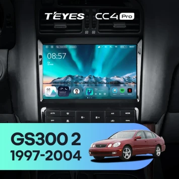 Штатная магнитола Teyes CC4 Pro 8/128 Lexus GS300 2 S160 (1997-2004) Тип-B
