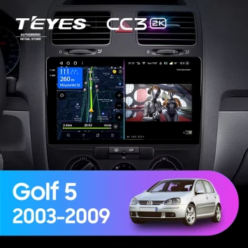 Штатная магнитола Teyes CC3 2K 4/64 Volkswagen Golf 5 (2003-2009) F2