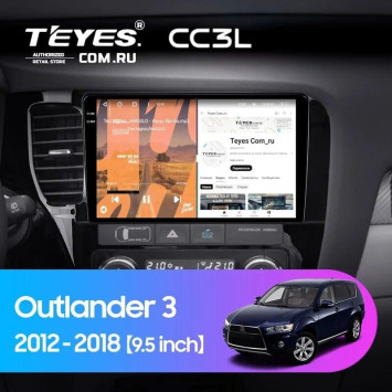 Штатная магнитола Teyes CC3L 4/32 Mitsubishi Outlander 3 GF0W GG0W (2012-2018) Тип-B