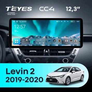 Штатная магнитола Teyes CC4 12.3" 6/64 Toyota Levin 2 E210 (2019-2023) Тип-A