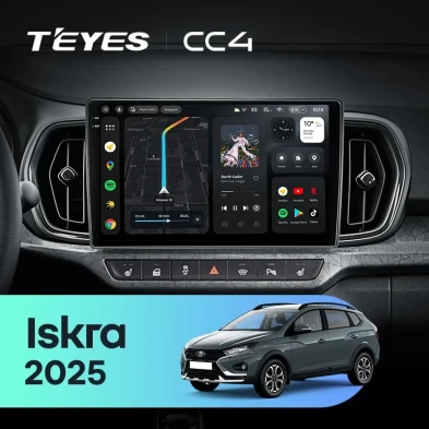 Штатная магнитола Teyes CC4 8/128 LADA Iskra SW Cross (2025-2026) Тип-B