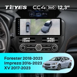 Штатная магнитола Teyes CC4 12.3" 360 8/128 Subaru Impreza 5 (2016-2023)
