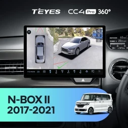 Штатная магнитола Teyes CC4 Pro 360 8/128 Honda N-BOX 2 JF3/4 (2017-2021) Правый руль (11")