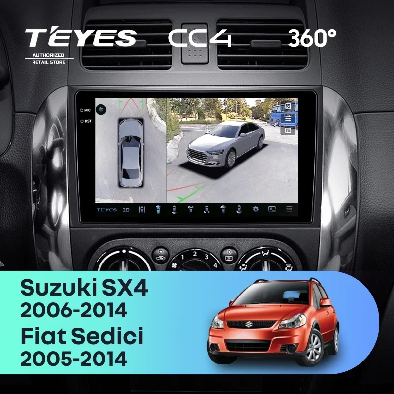 Штатная магнитола Teyes CC4 360 6/64 Suzuki SX4 1 (2006-2014)