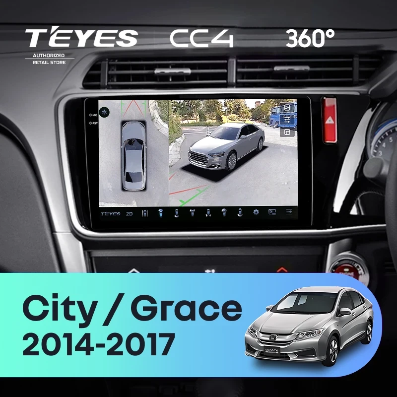 Штатная магнитола Teyes CC4 360 8/128 Honda Grace (2014-2017) Тип-A Правый руль