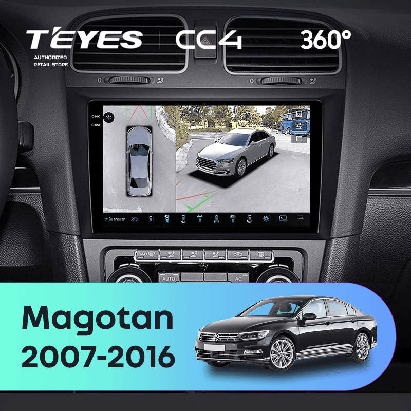 Штатная магнитола Teyes CC4 360 8/128 Volkswagen Magotan (2007-2016)