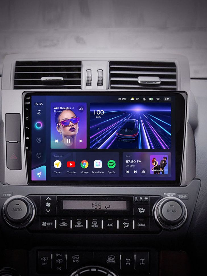 Штатная магнитола Teyes CC3 4/64 Toyota Land Cruiser Prado 150 (2013-2017)