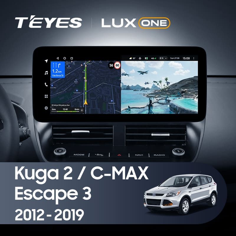 Штатная магнитола Teyes LUX ONE 4/32 Ford Kuga 2 (2012-2019)