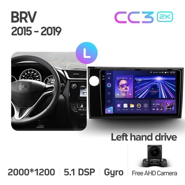 Штатная магнитола Teyes CC3 2K 6/128 Honda BRV (2015-2019)