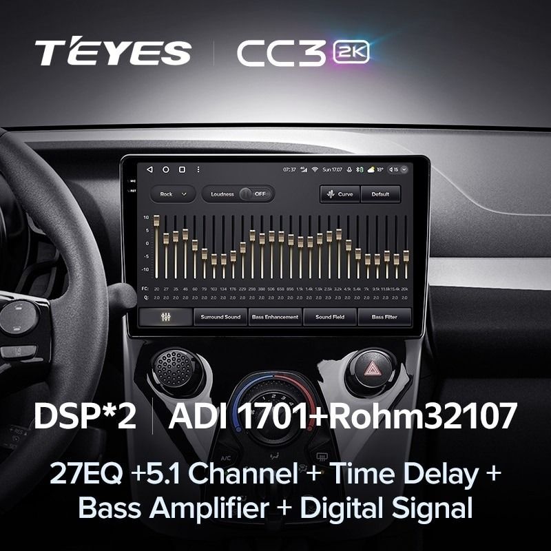 Штатная магнитола Teyes CC3 2K 6/128 Toyota Aygo B40 (2014-2021) F1