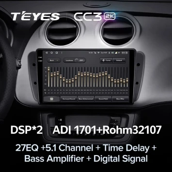 Штатная магнитола Teyes CC3 2K 360 6/128 Seat Ibiza 6J (2008-2015)
