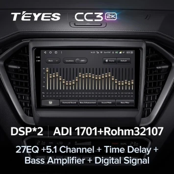 Штатная магнитола Teyes CC3 2K 4/64 lsuzu D-MAX 3 RG (2019-2023)